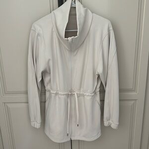 lululemon cream colored soft jacket Size 8 Like new.